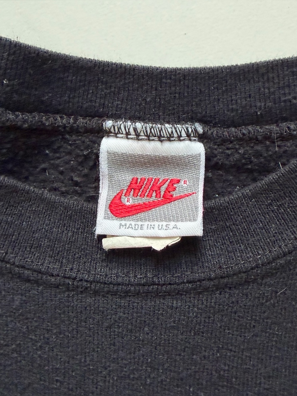 Vintage 1990s 90s Nike Challenge Court Crewneck Sweatshirt Size M Black Orange - Picture 4 of 6